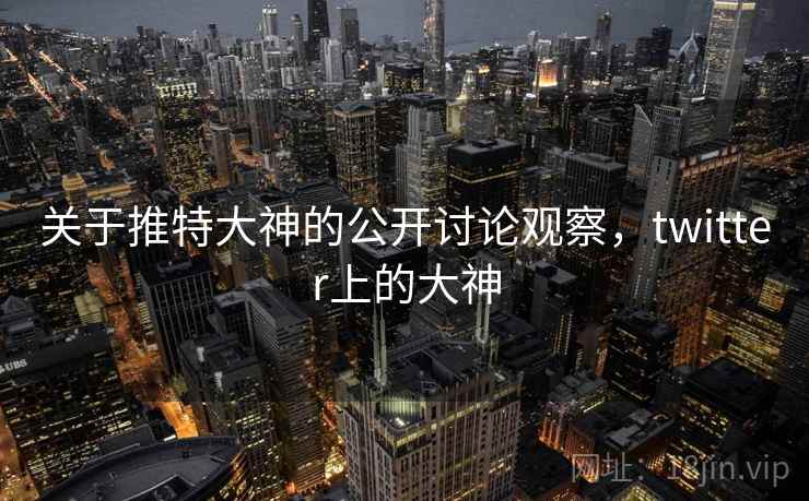 关于推特大神的公开讨论观察,twitter上的大神 关于推特大神的公开讨论观察,twitter上的大神